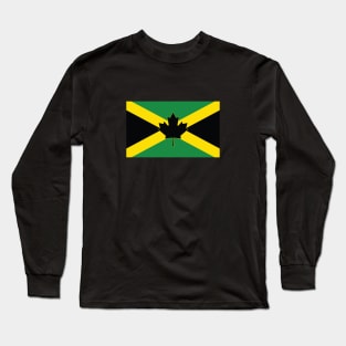 Jamaica / Canada Flag Mashup Long Sleeve T-Shirt